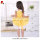Girl summer sleeveless doll collar yellow dress